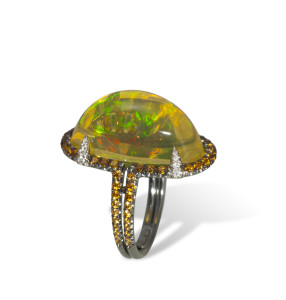 Gregoré Morin - Gothic Opal Ring