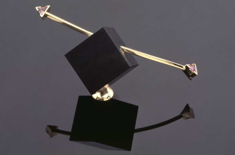 Submission by Cornelis Hollander for the 1996 cube American Jewelry Design Council Project
