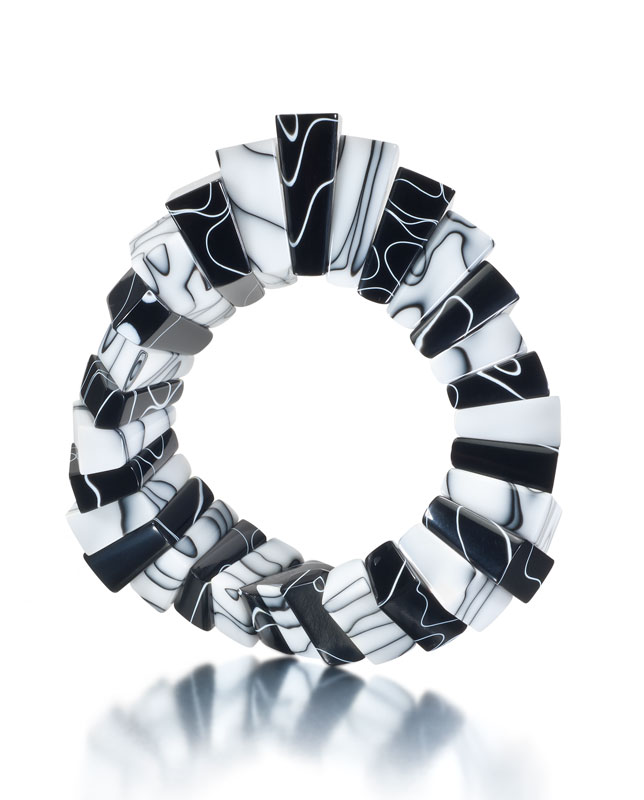 Submission by George Sawyer for the 2011 black and white American Jewelry Design Council Project
