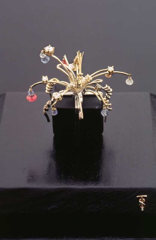 Submission by Tina Segal for the 1996 cube American Jewelry Design Council Project