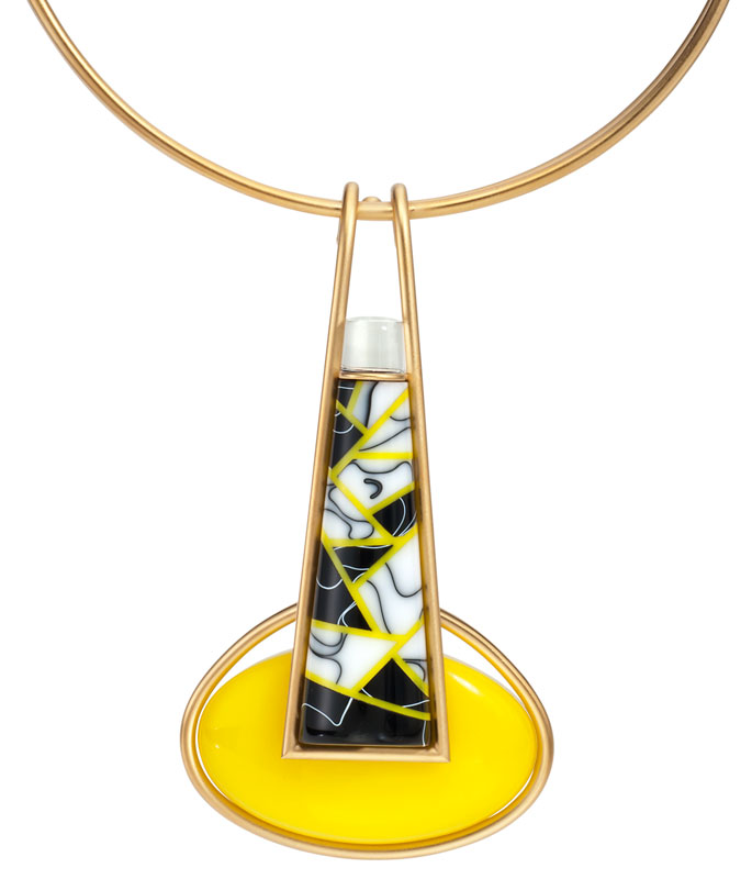 Submission by Linda Macneil for the 2011 black and white American Jewelry Design Council Project
