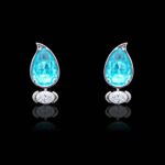 Aqua Diamond Earrings