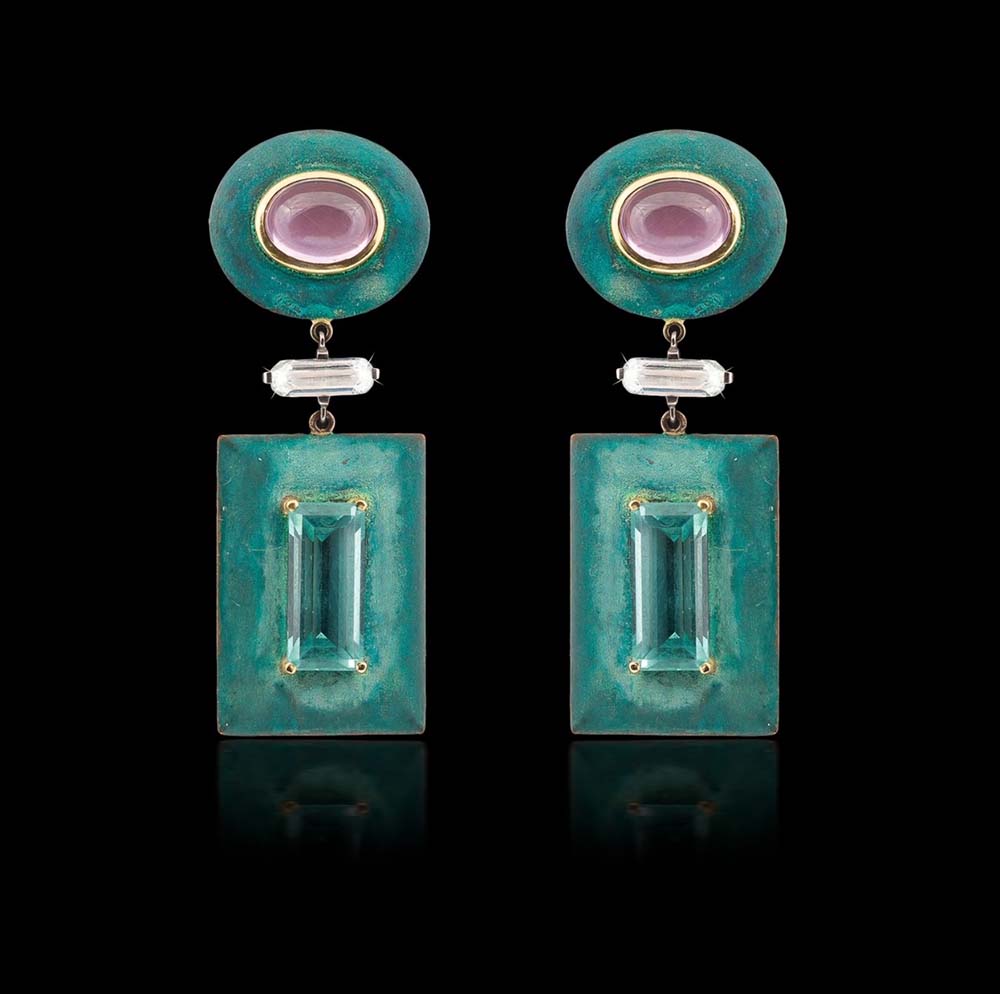 Green Earrings