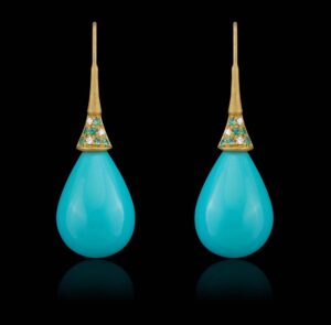 Teal Earrings